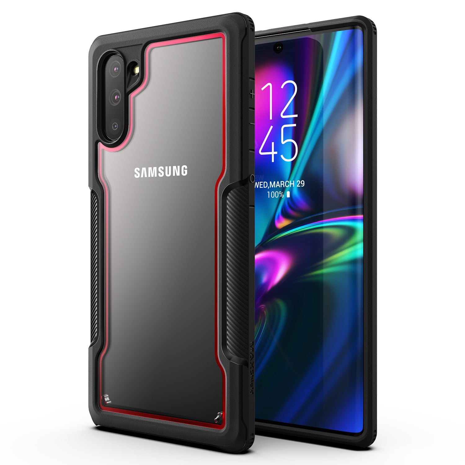 Samsung Galaxy Note 10 Case, Heavy Duty Shockproof Slim Clear Armor Cover