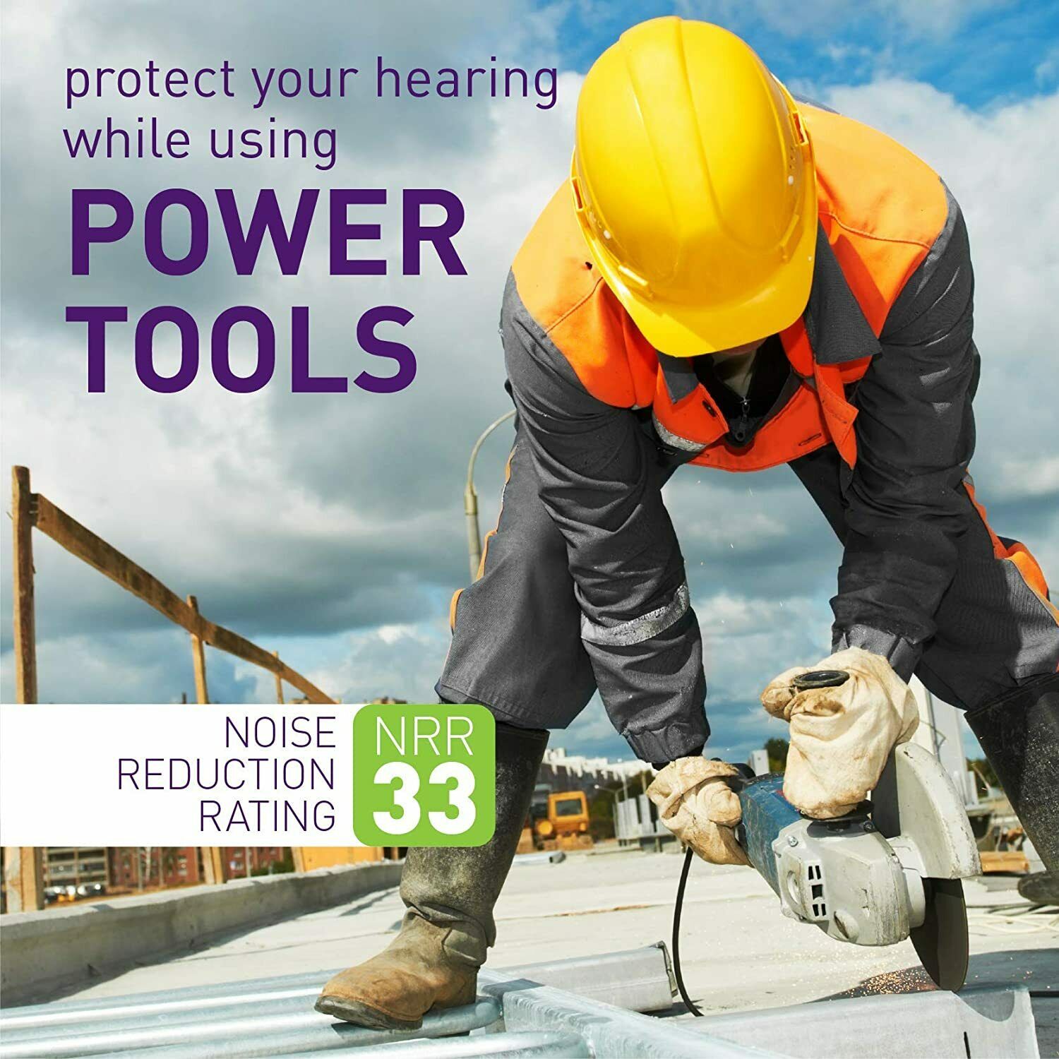 5x Soft Foam Earplugs Noise Reduction Ear plugs Sleeping Shooting Reusable Snore