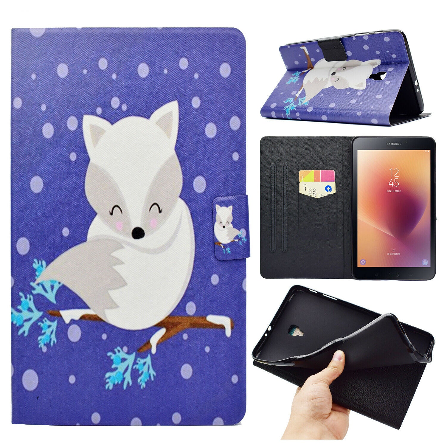For Samsung Tab A 10.1" 2019 SM-T510 T515 Tablet Case Smart Magnet Leather Cover-19 Patterns