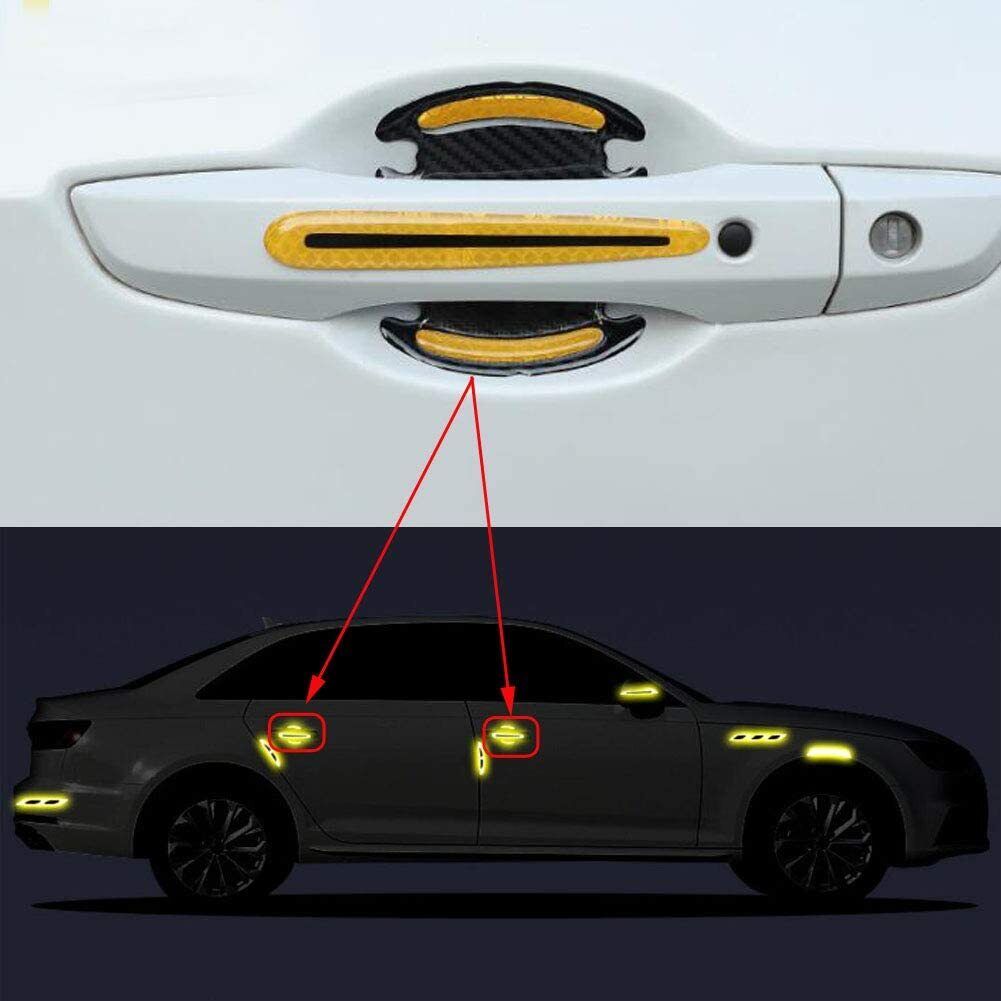 8PS Car Door Handle Sticker Rearview Mirror Scratch Protector Film Strips Cover