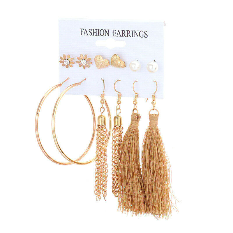 Silver Gorgeous Women Earrings Stud CZ Crystal Cubic Zircon Dangle Wedding