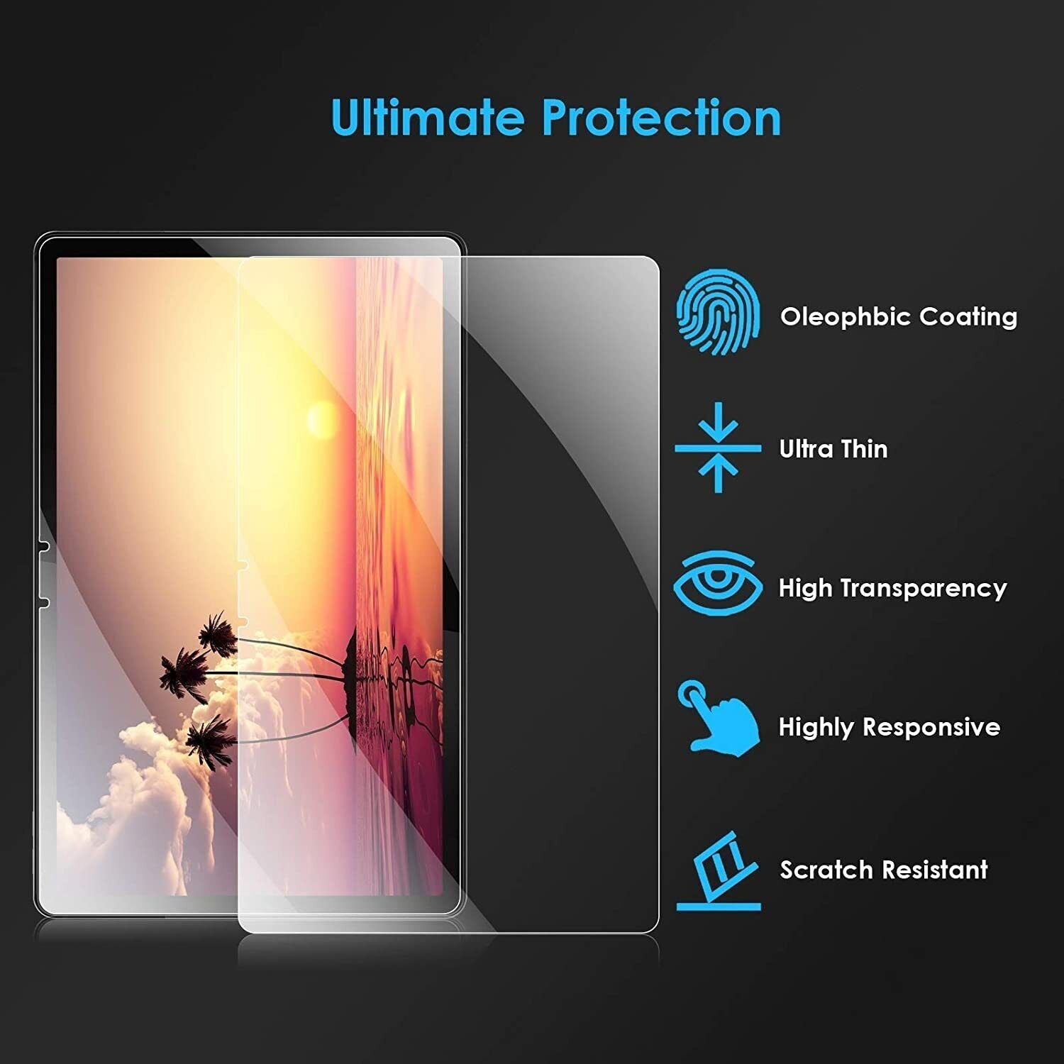 [2 Packs]For Lenovo Tab E7 E8 8.0 E10 10.1 Yoga Tempered Glass Screen Protector