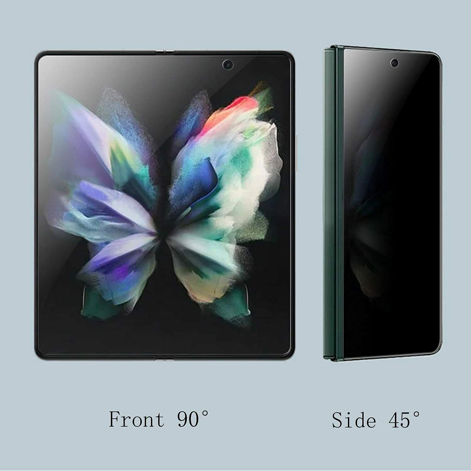 For Galaxy Z Fold 3 5G Full Cover Anti Spy Privacy Screen Protector