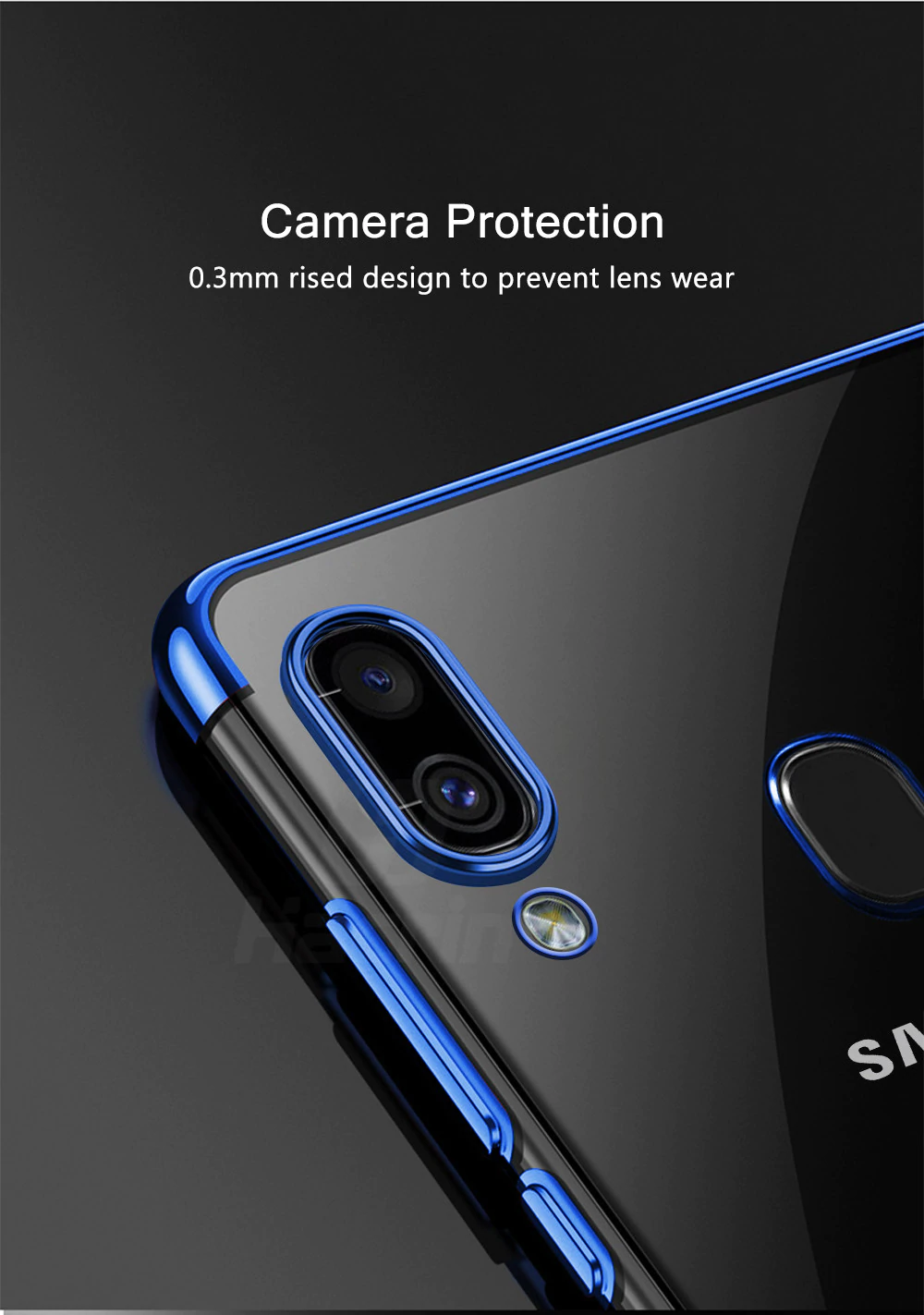 Soft Samsung Galaxy A20 Gel Clear Slim Bumper Protective Case Cover