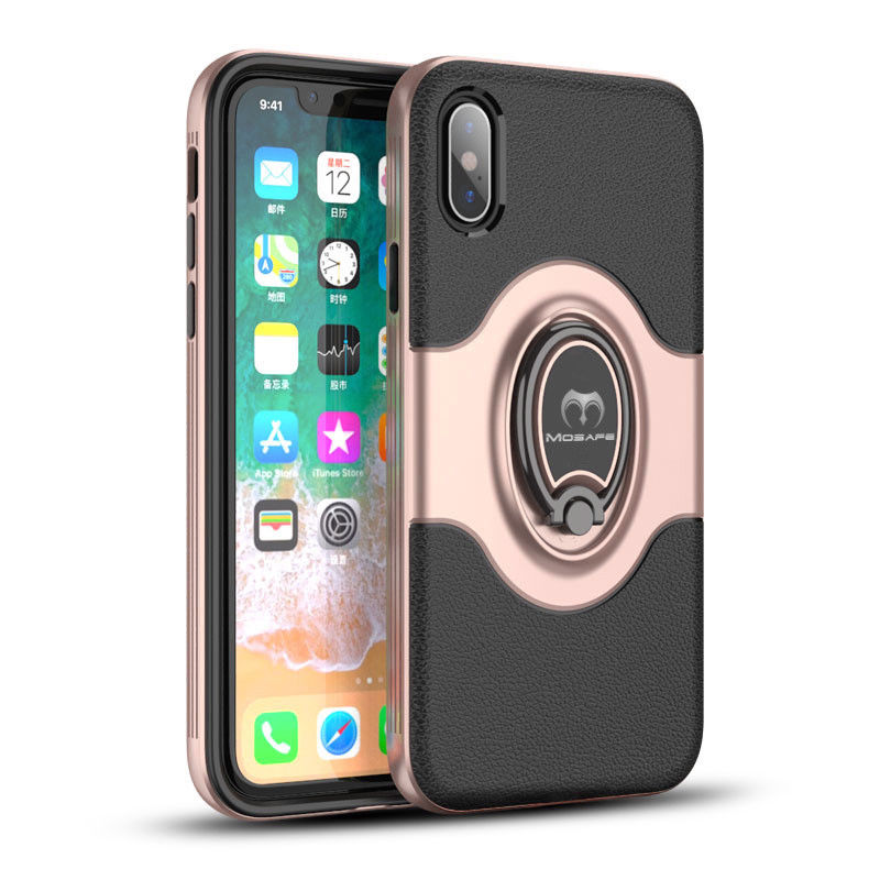 iPhone XR Ring Magnetic Shockproof Hybrid TPU Bumper Case