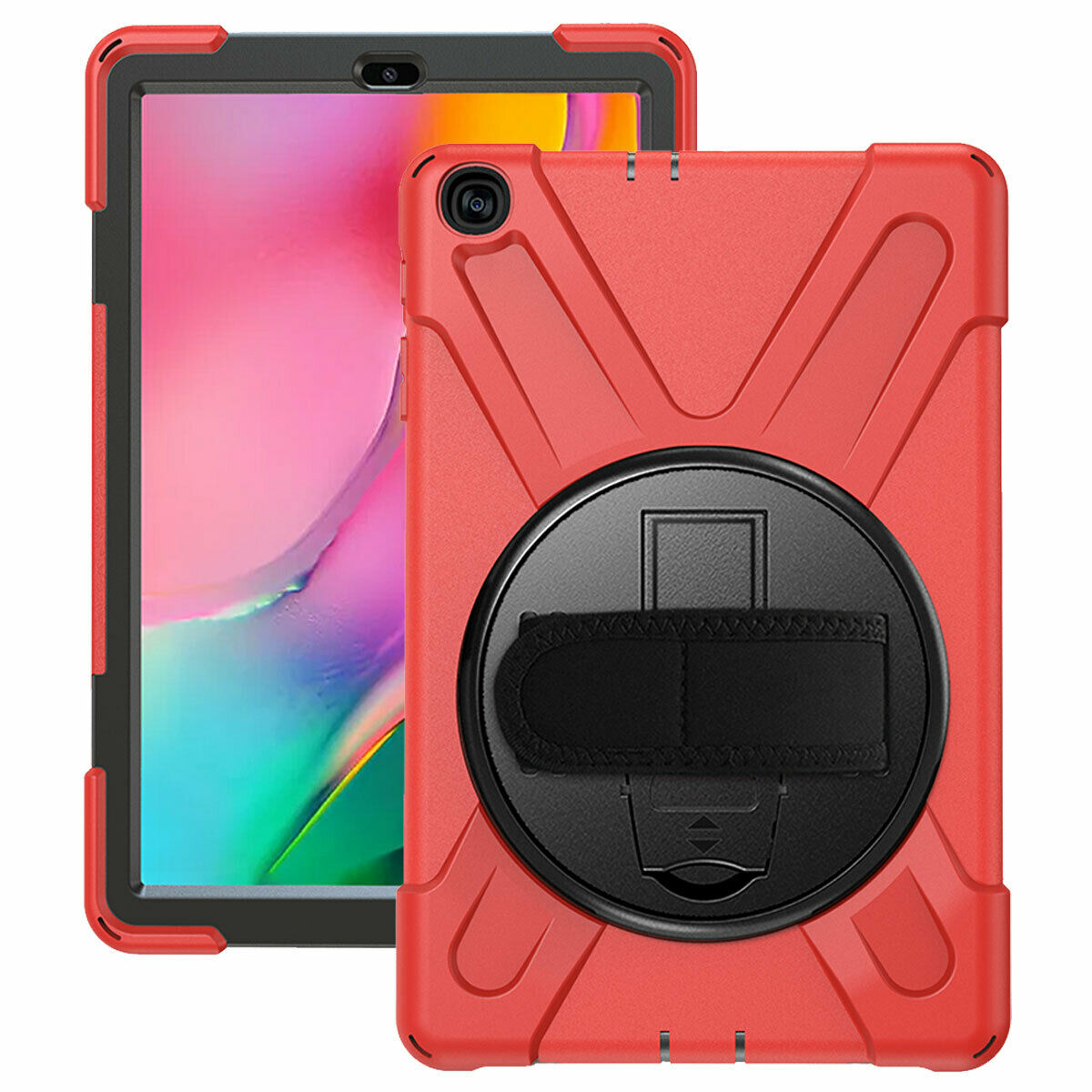 For Samsung Tab A 10.1 SM-T510 T515 2019 Tablet Shockproof Rotating Stand Case-8 Colors