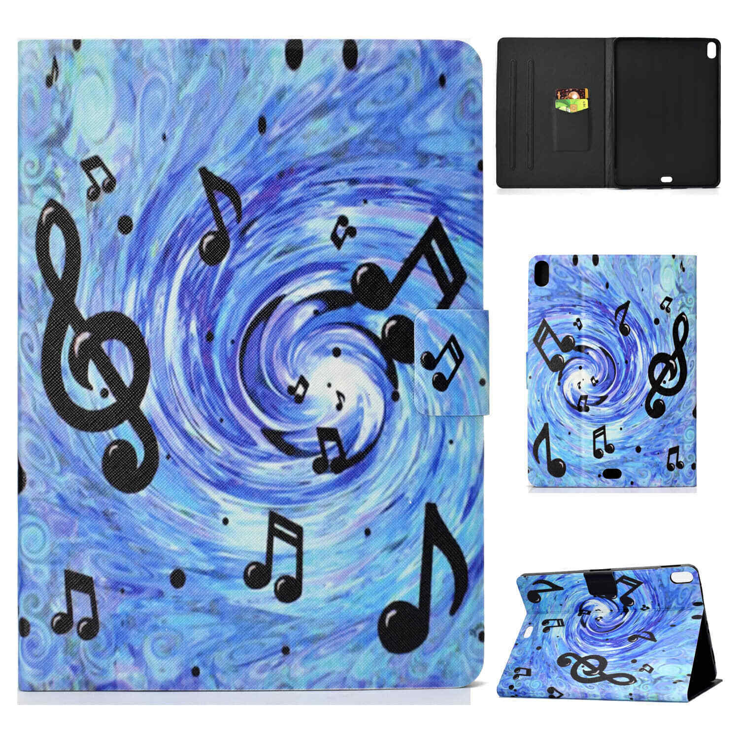 For Samsung Tab A 10.1" 2019 SM-T510 T515 Tablet Case Smart Magnet Leather Cover-19 Patterns