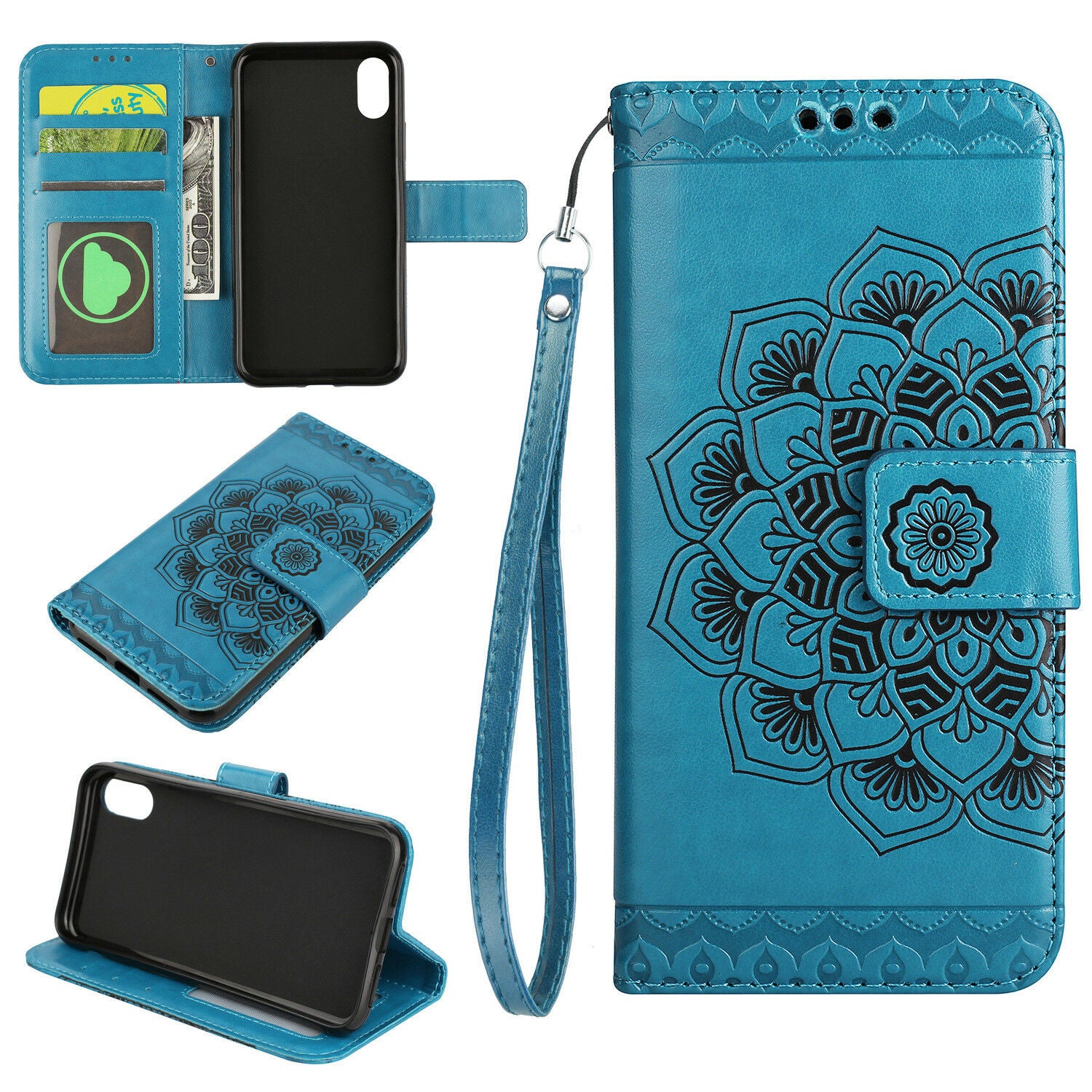 Leather Wallet Case Flip Stand Phone Case Cover For iPhone XR