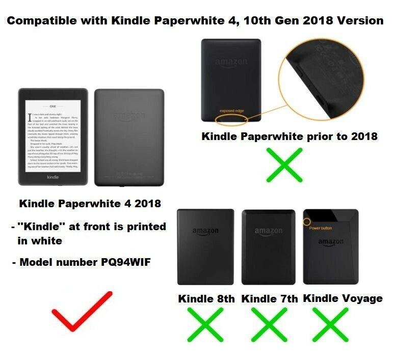 Kindle Cover Protective Case Cover Paperwhite 4, 10th Gen 2018 Auto Sleep/Wake-Green