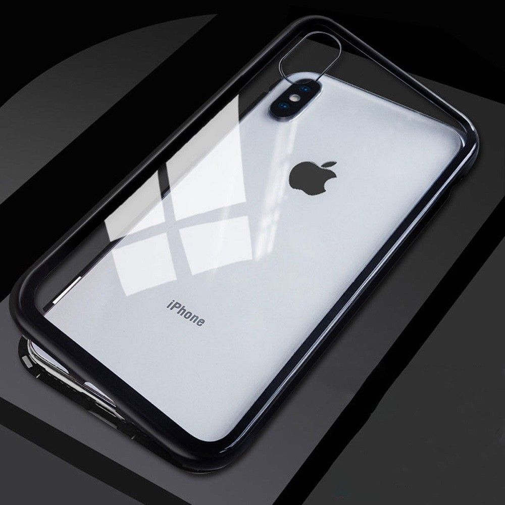 iPhone XR Case Metal Luxury Thin Slim Shockproof Cover For Apple Phone-Silver