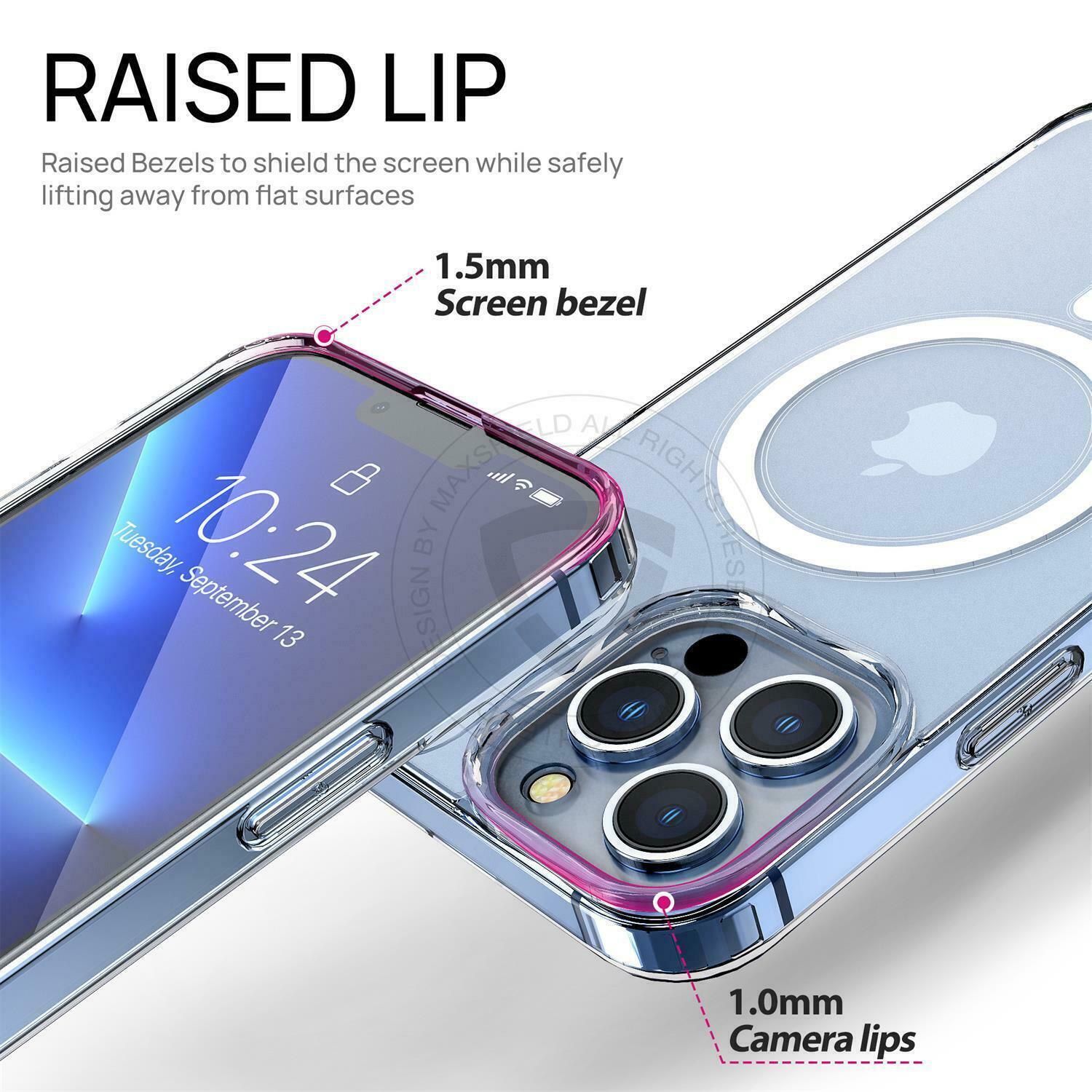 [FULL SET]For iPhone 14 Series Clear Magsafe Magnetic Case Shockproof Cover