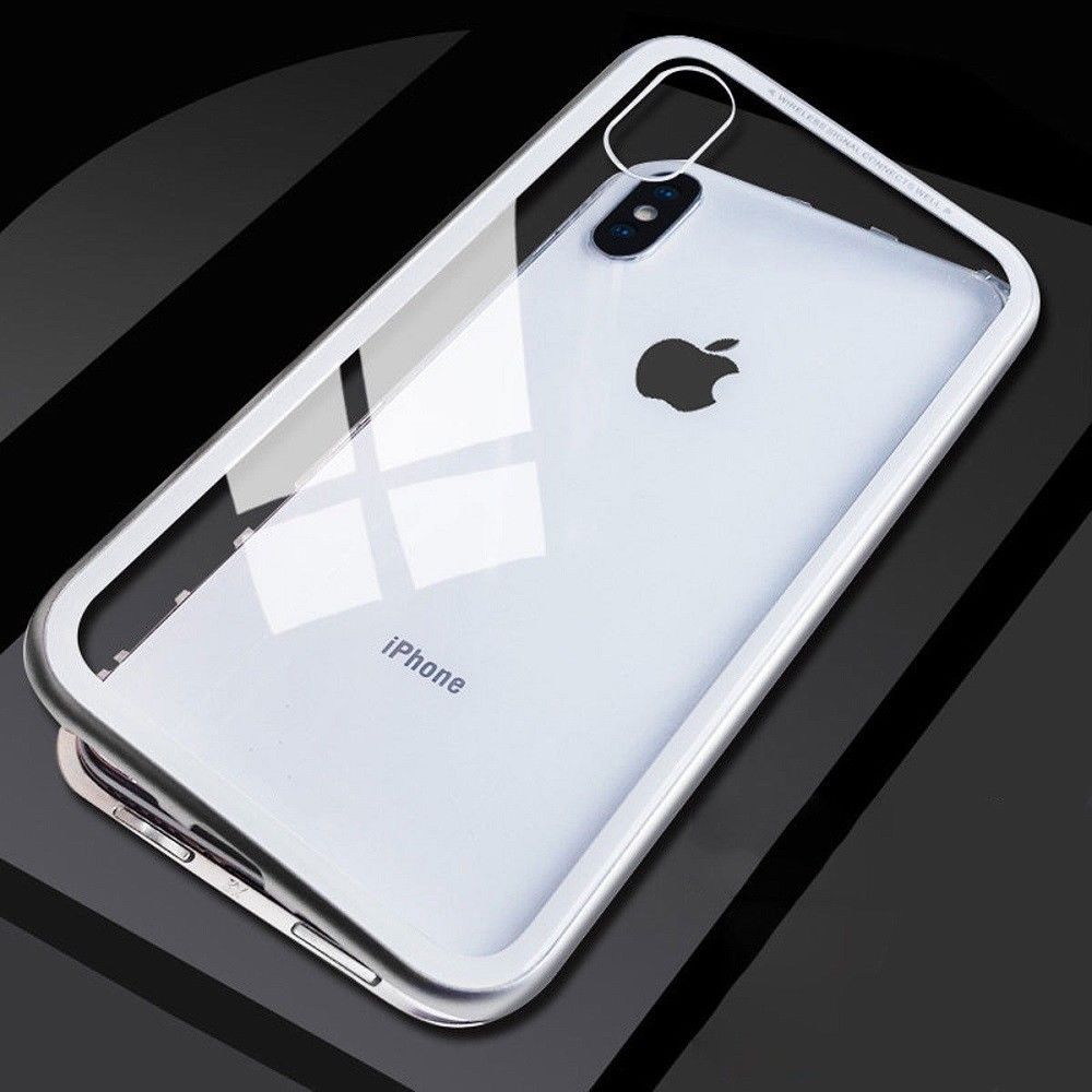 iPhone XR Case Metal Luxury Thin Slim Shockproof Cover For Apple Phone-Black