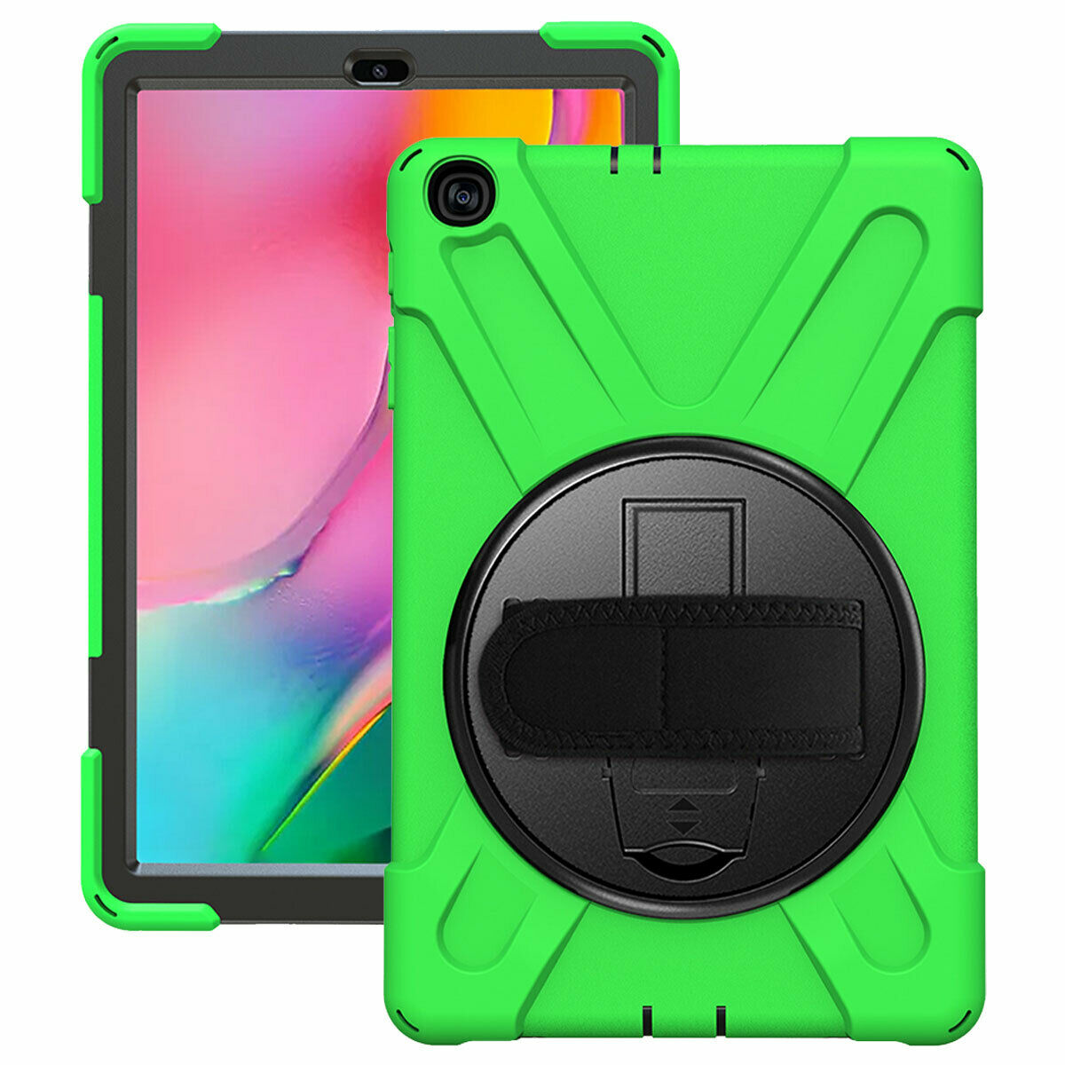 For Samsung Tab A 10.1 SM-T510 T515 2019 Tablet Shockproof Rotating Stand Case-8 Colors