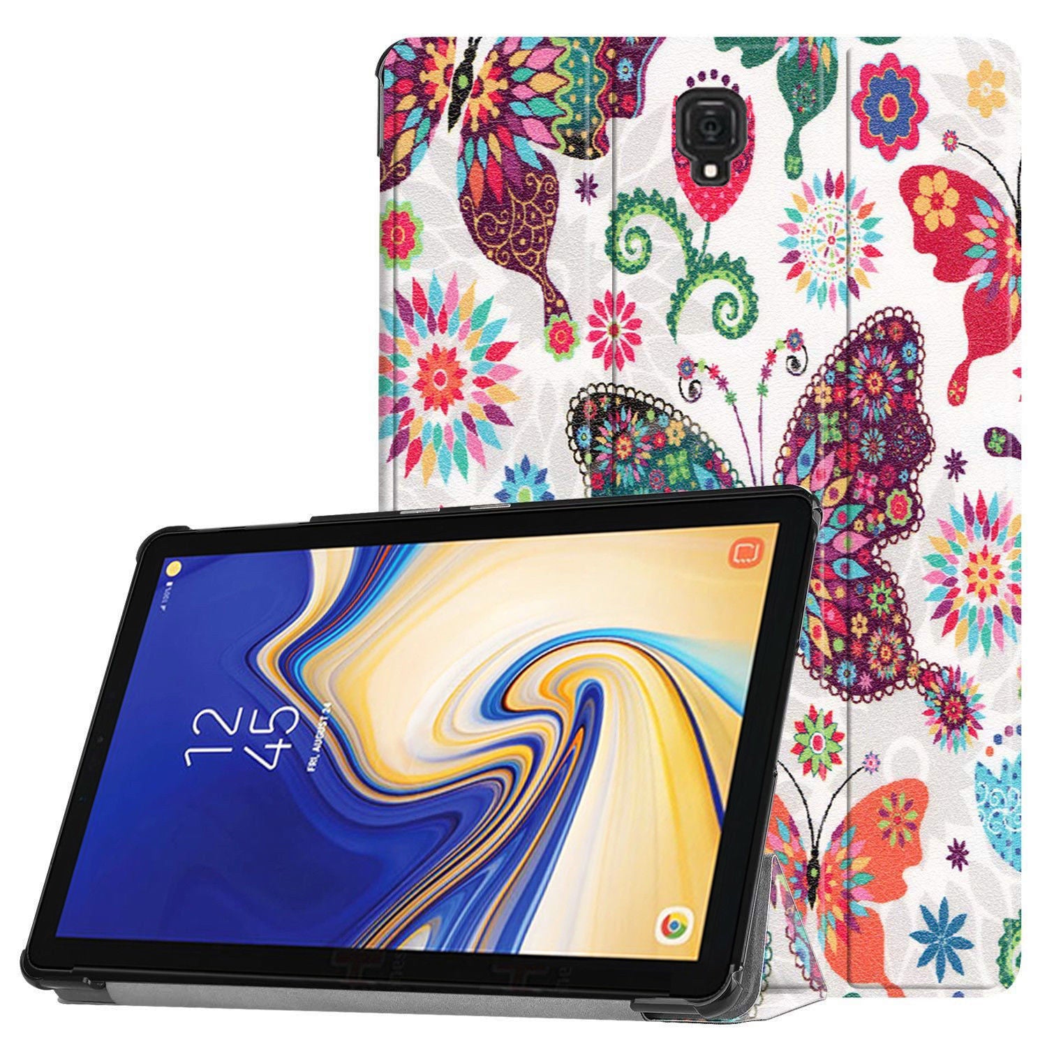 Magnetic Smart Leather Case Cover For Samsung Galaxy Tab A 8.0 2017-Butterfly