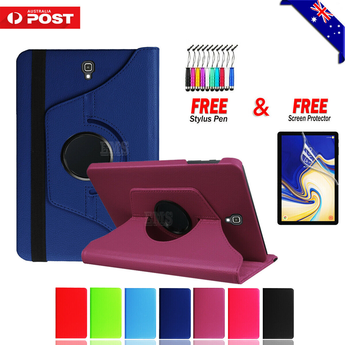 Samsung Galaxy Tab S4 10.5 T830 /T835 Case Rotating 360 Degree Smart Stand Cover