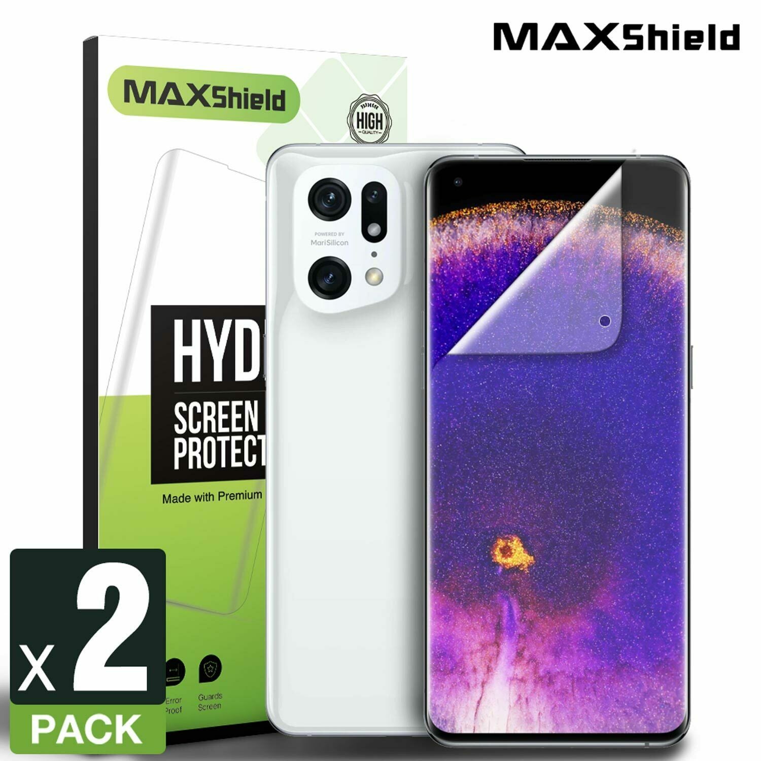 2X For OPPO FIND X5/X5 Pro HYDROGEL Full Coverage Screen Protector Film