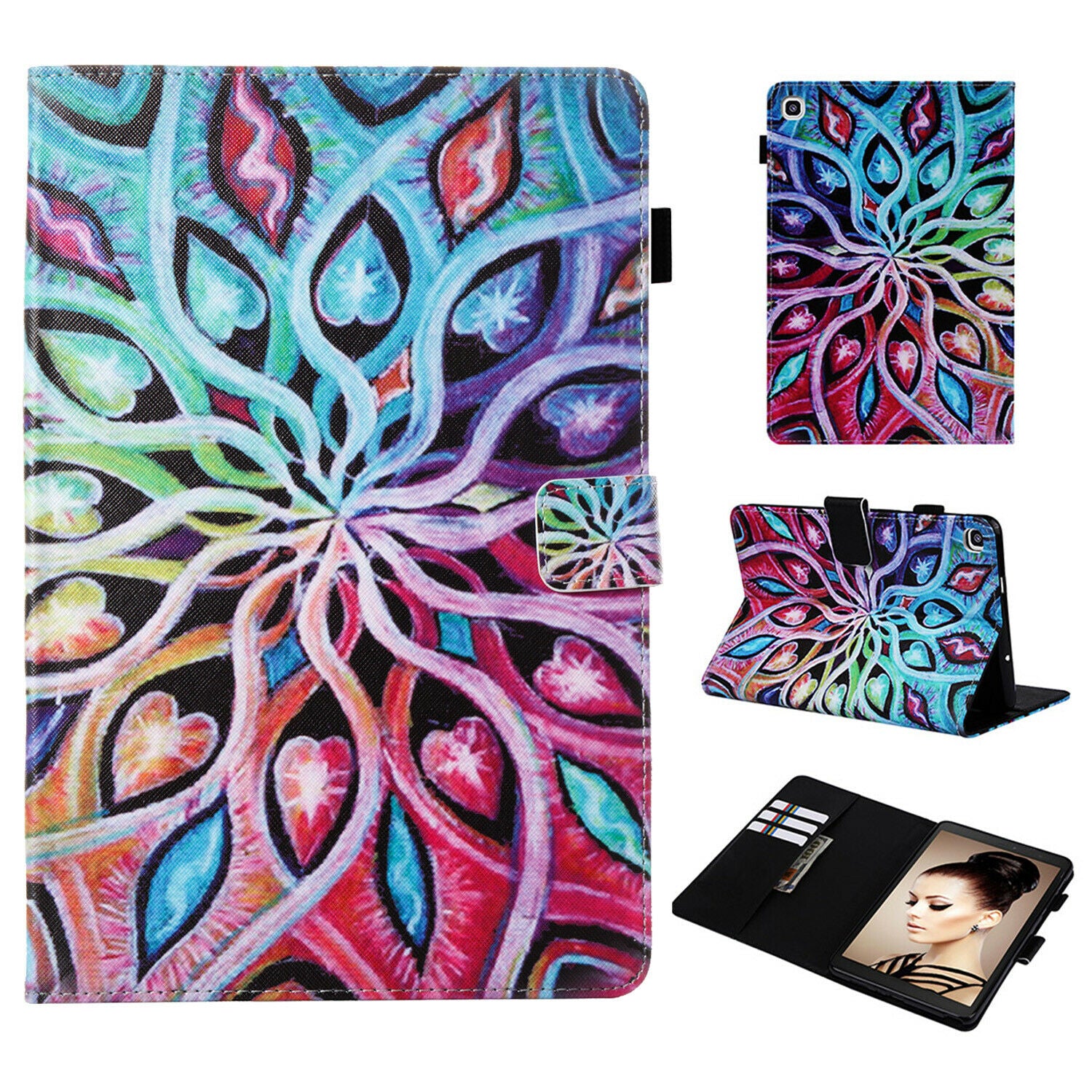 For Samsung Galaxy Tab S5e 10.5 T720 T725 Tablet Smart Case Leather Stand Cover