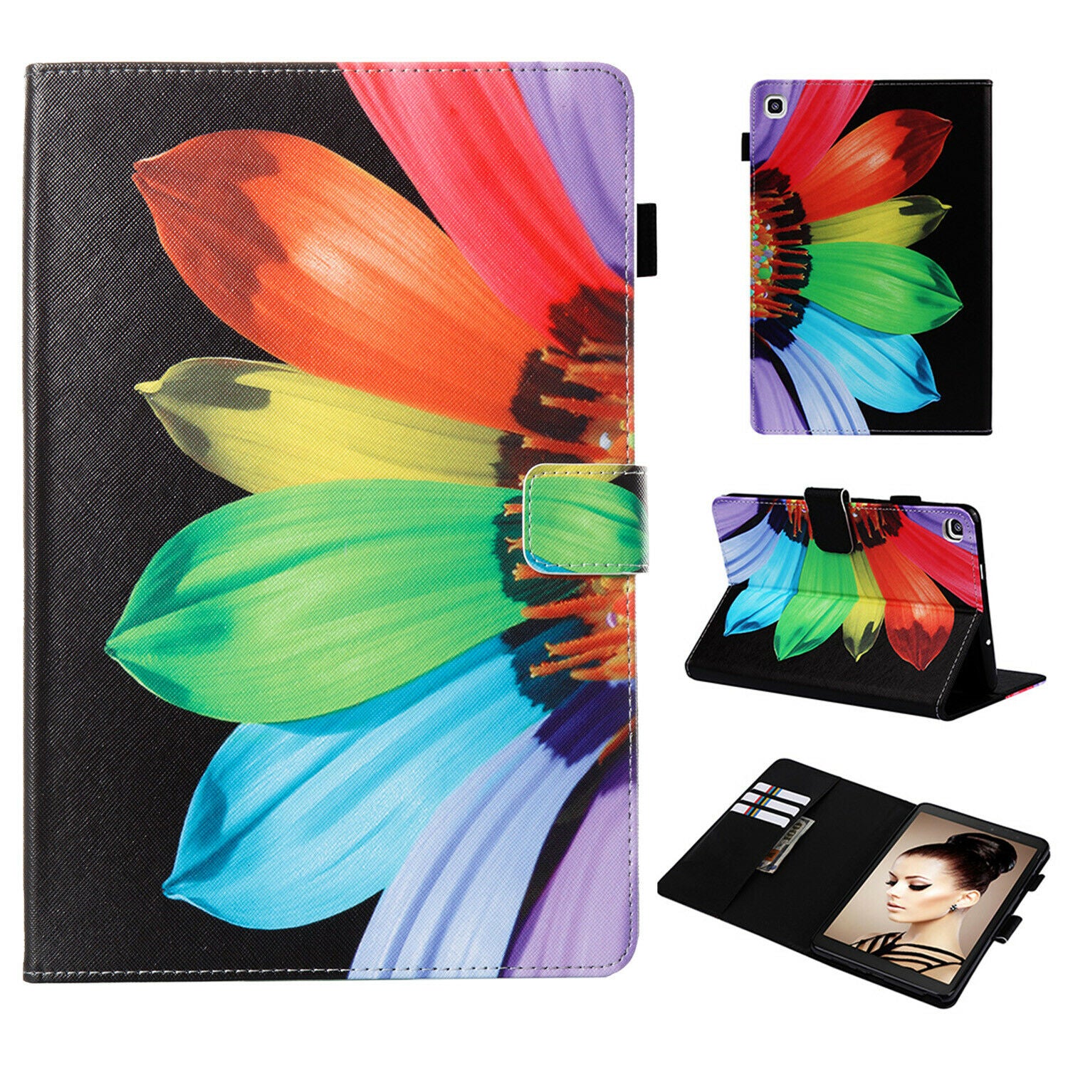 For Samsung Galaxy Tab S5e 10.5 T720 T725 Tablet Smart Case Leather Stand Cover