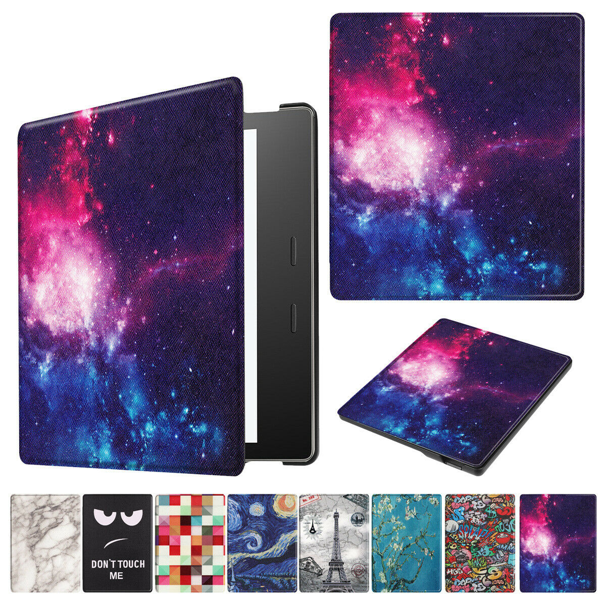 For New Amazon All New Kindle 2019  Painting Leather Smart Cover--Flower