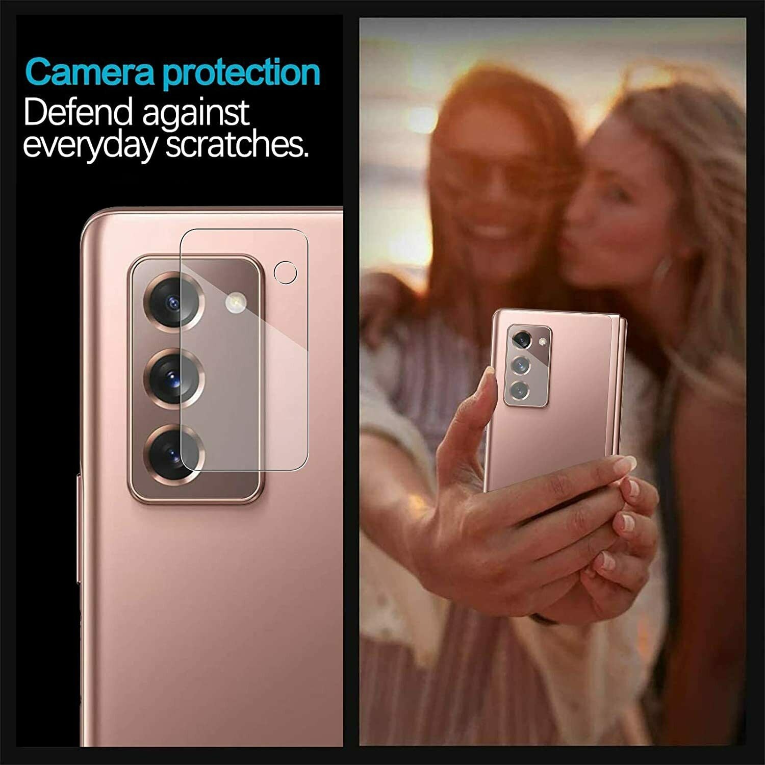 For Galaxy Z Fold 2 5G / Z Flip 5G/ Z Flip Back Camera Lens Tempered Glass Screen Protector