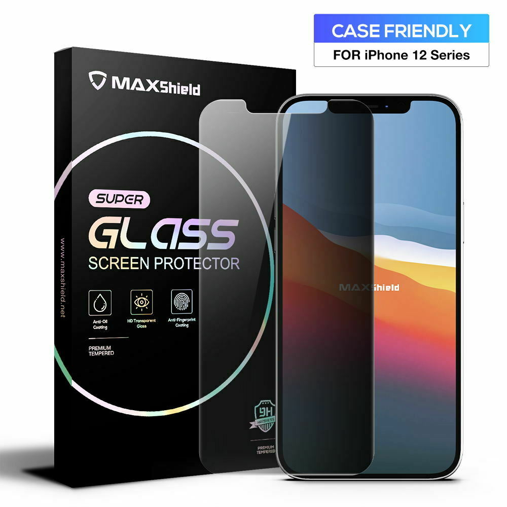 Privacy Anti-Spy Full Glass Tempered Screen Protector For iPhone 12 Full Coverage
