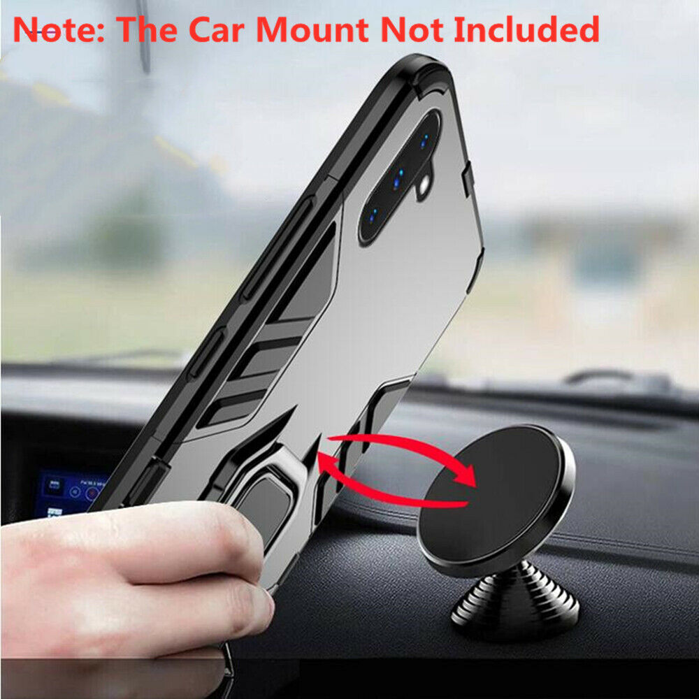 For Samsung Note 10 Case Hybrid Magnetic Armor Ring Holder Heavy Duty Cover
