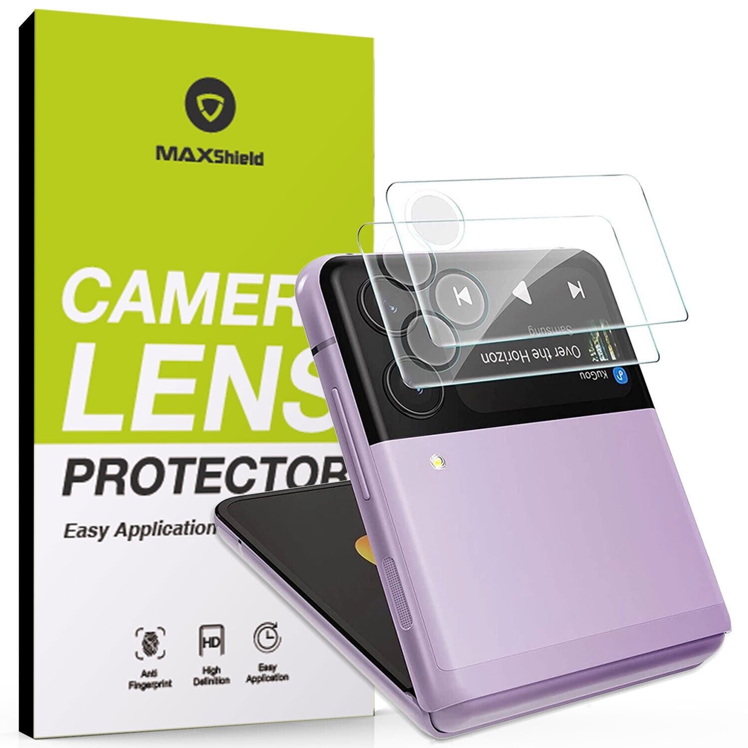 [2 Pack] Camera Lens Tempered Glass Screen Protector For Galaxy Z Flip 4 Fold 4 5G