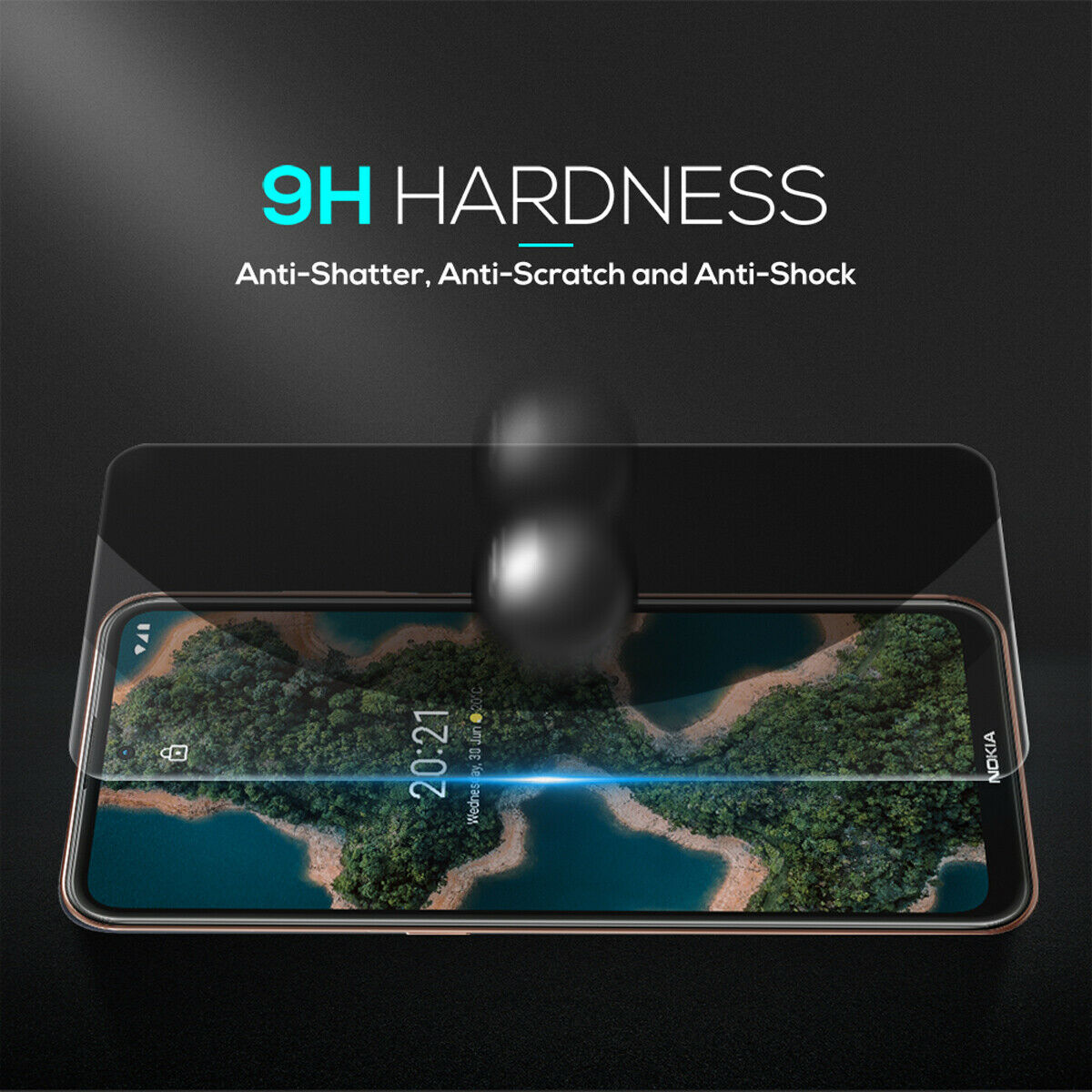 For Nokia C21 Plus C30 Tempered Glass Screen Protector