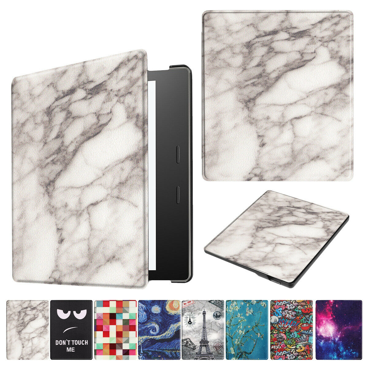 For New Amazon All New Kindle 2019  Painting Leather Smart Cover--Flower