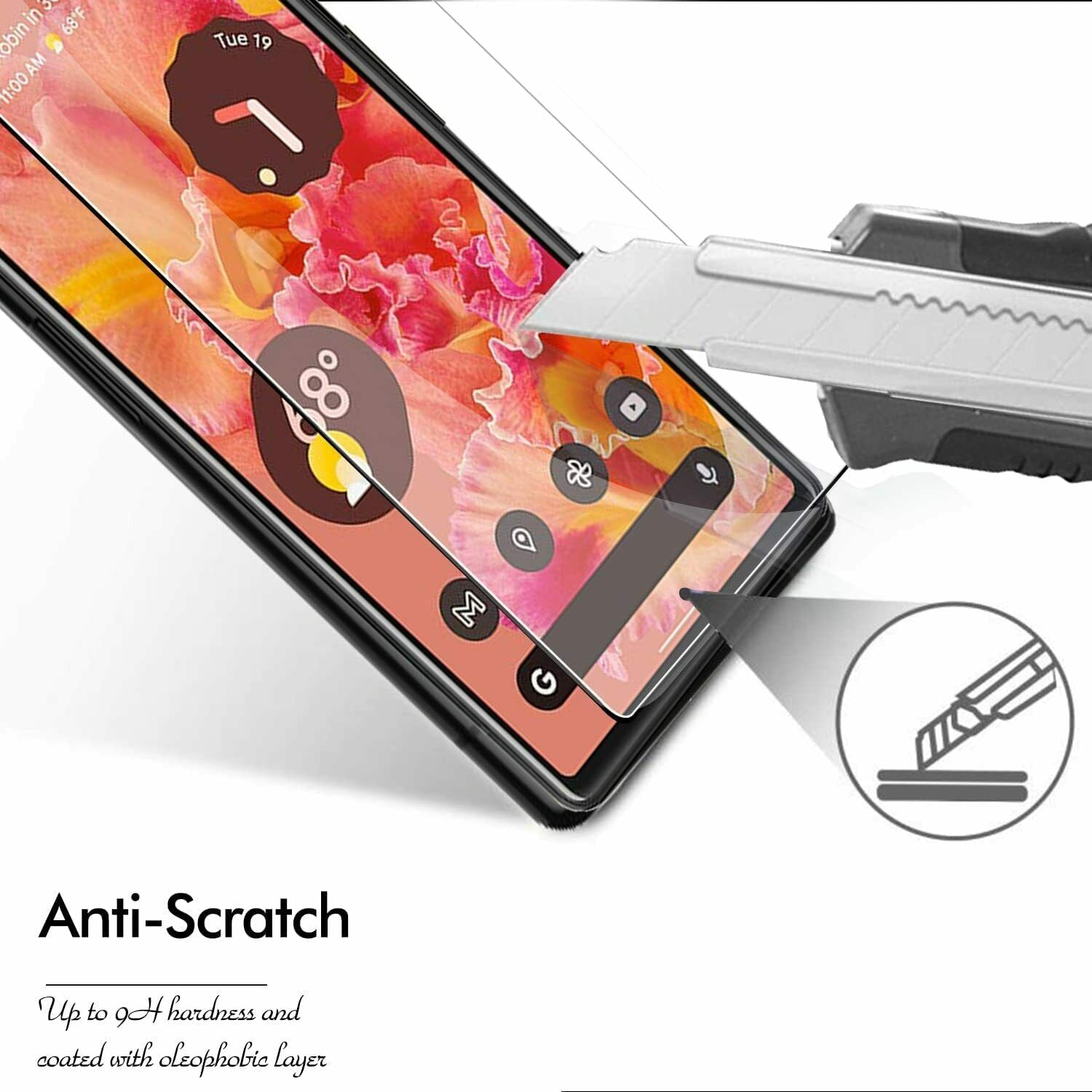 2xFor Google Pixel 6a Tempered Glass Screen Protector + Camera Lens Protect