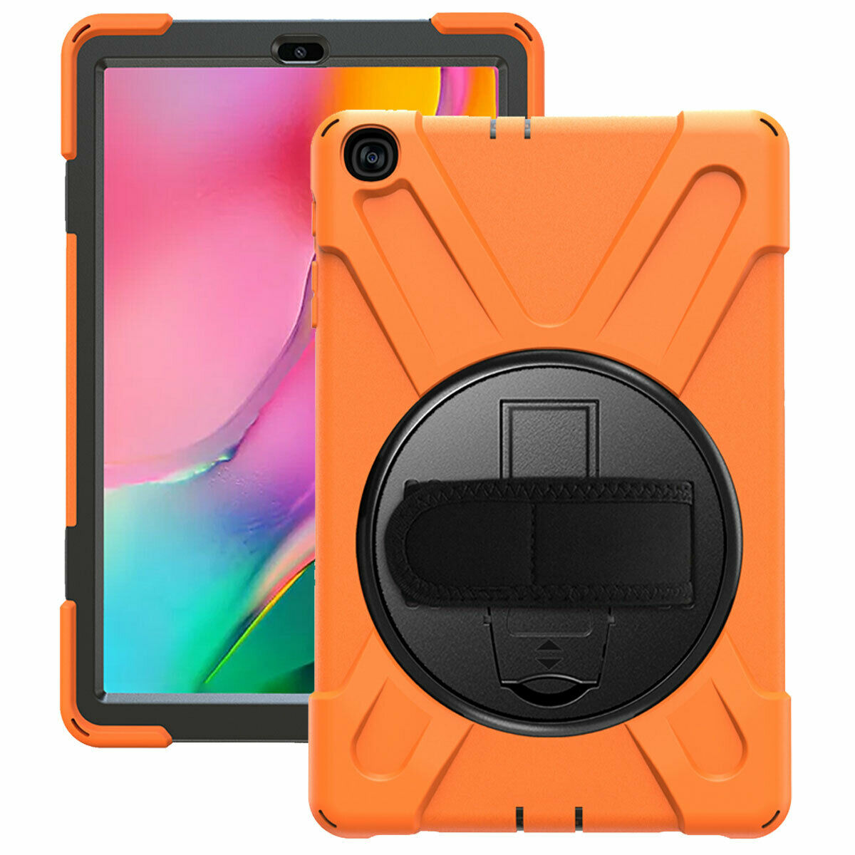 For Samsung Tab A 10.1 SM-T510 T515 2019 Tablet Shockproof Rotating Stand Case-8 Colors