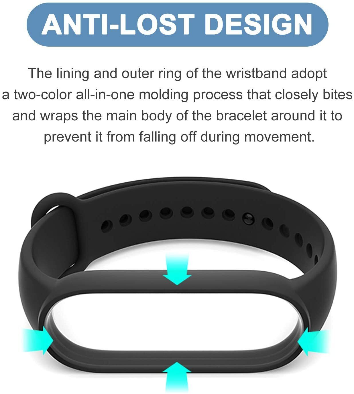 For Xiaomi Mi Band 7 Band Strap Replacement Silicone Wrist Watchband