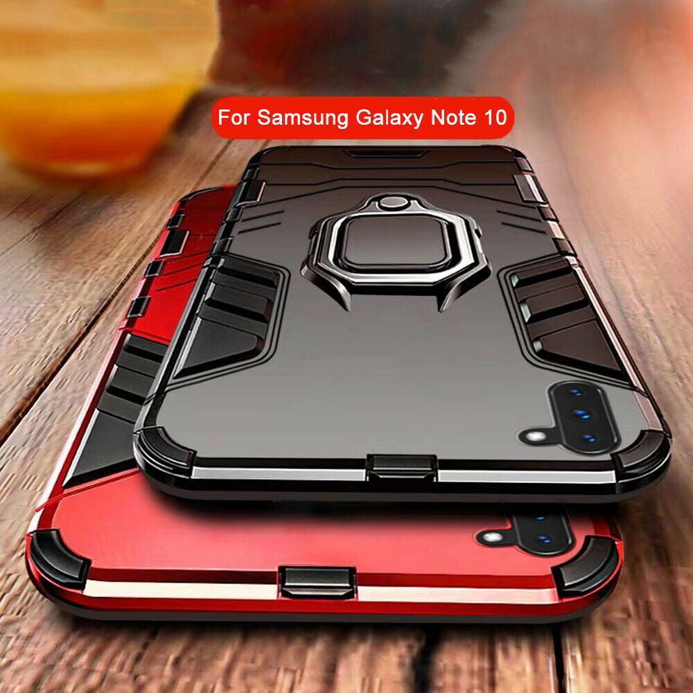 For Samsung Note 10 Case Hybrid Magnetic Armor Ring Holder Heavy Duty Cover