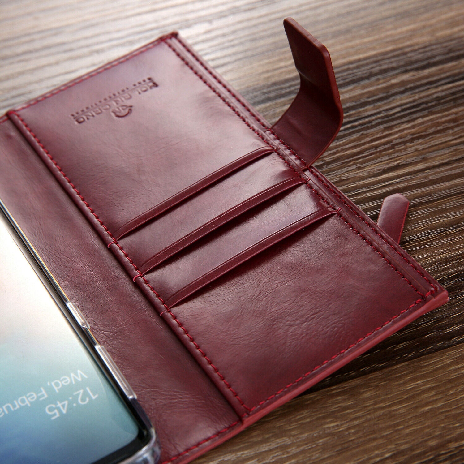 Samsung Galaxy S10 Zipper Leather Wallet Card Magnetic Case Cover-Brown