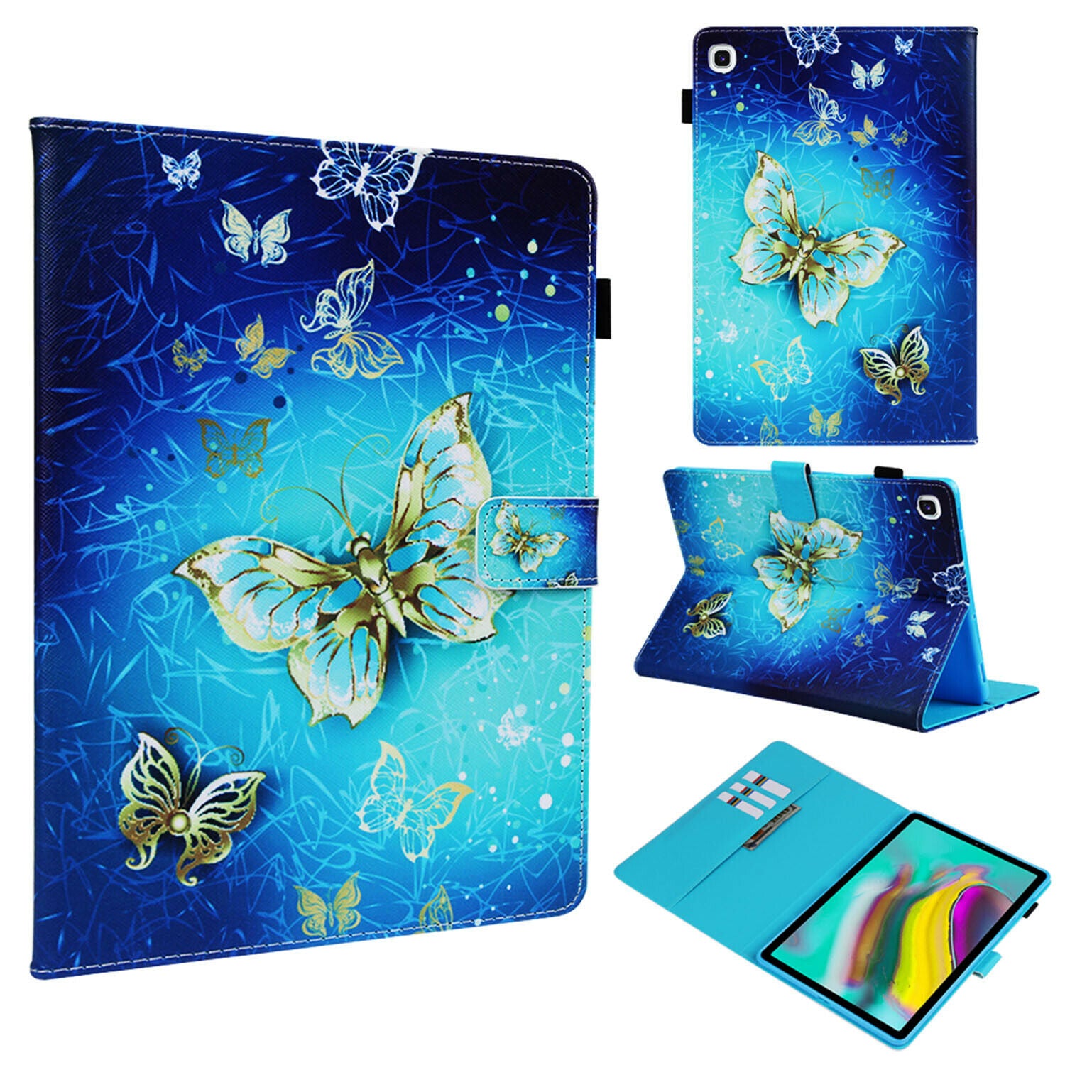 For Samsung Galaxy Tab S5e 10.5 T720 T725 Tablet Smart Case Leather Stand Cover