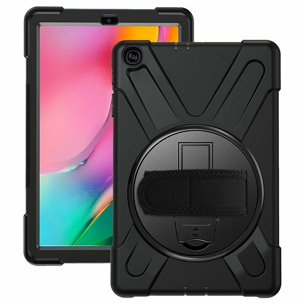 For Samsung Tab A 10.1 SM-T510 T515 2019 Tablet Shockproof Rotating Stand Case-8 Colors