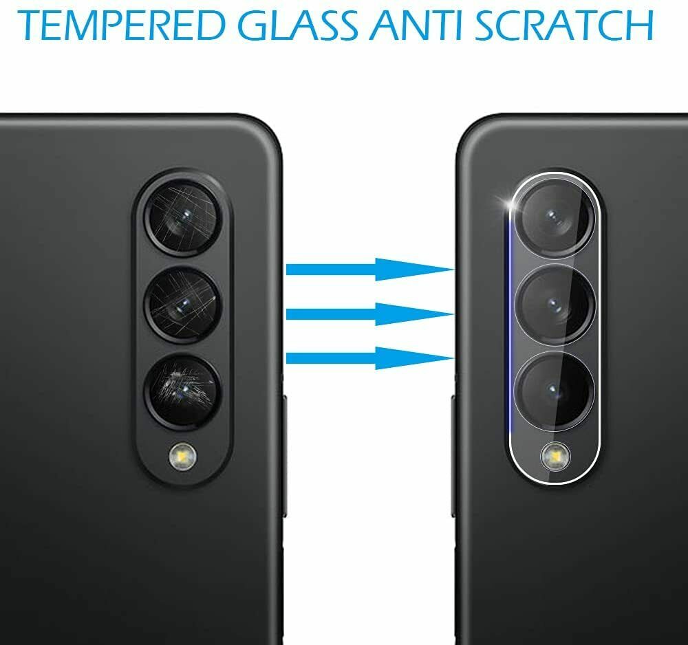 [2 Pack] Camera Lens Tempered Glass Screen Protector For Galaxy Z Flip 4 Fold 4 5G