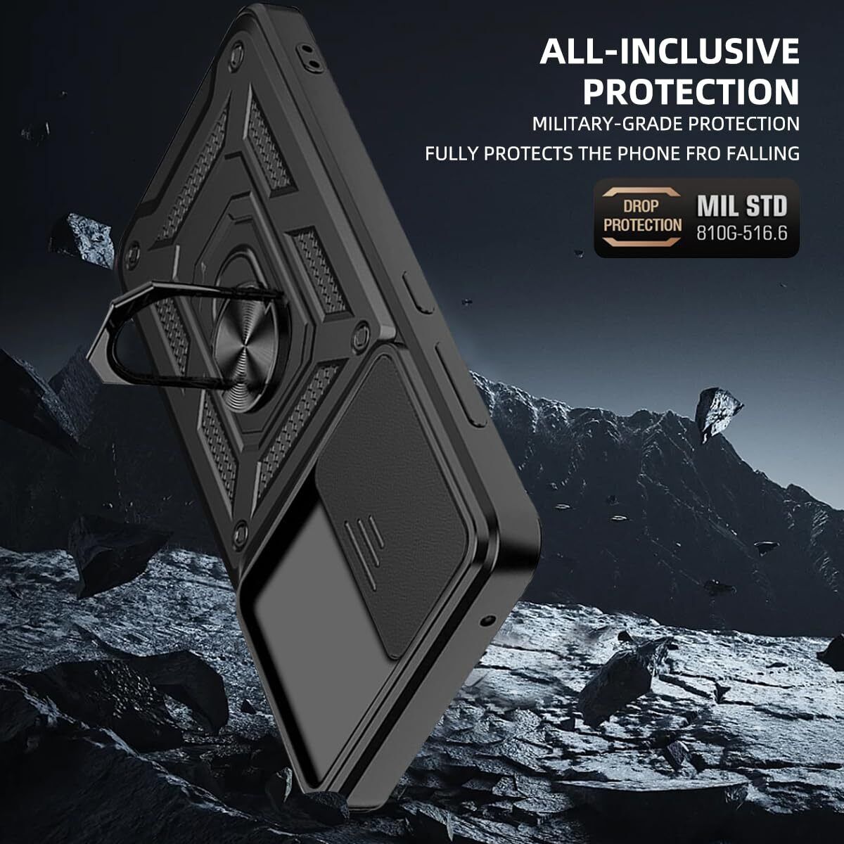 For Samsung Galaxy S24 Plus Ultra 5G Case Shockproof Magnetic Ring Cover