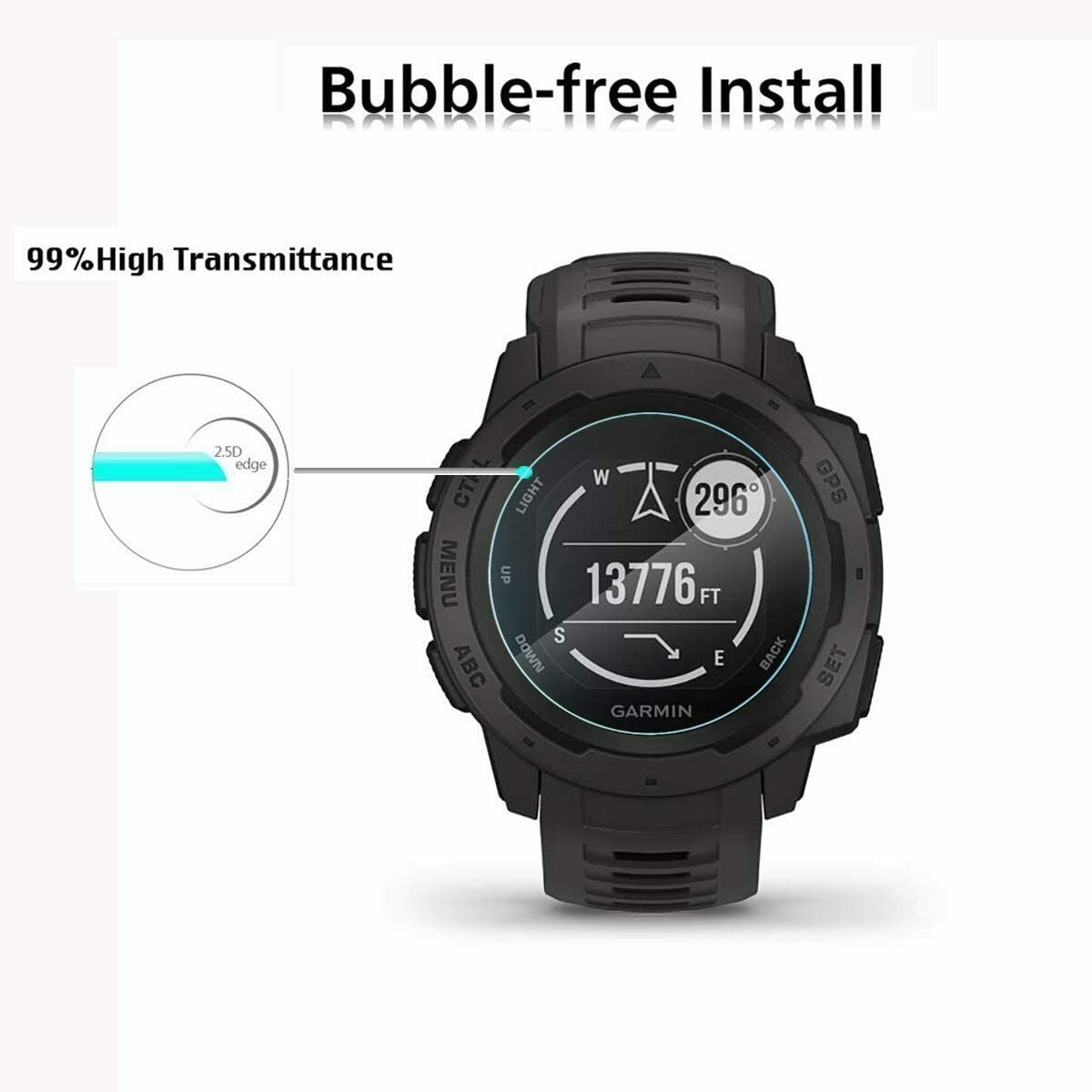 3X For Garmin Instinct/Insti