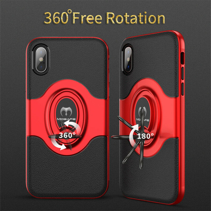 iPhone XR Ring Magnetic Shockproof Hybrid TPU Bumper Case