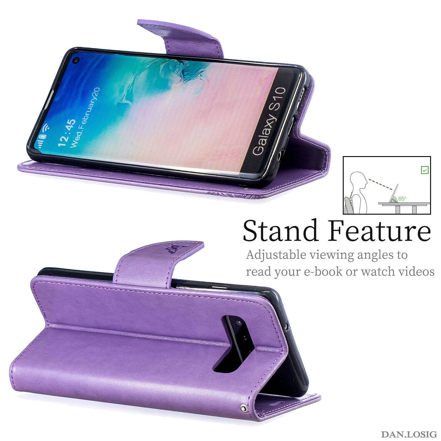 For Samsung Galaxy Note 10 Plus Phone Case Leather Wallet Cover