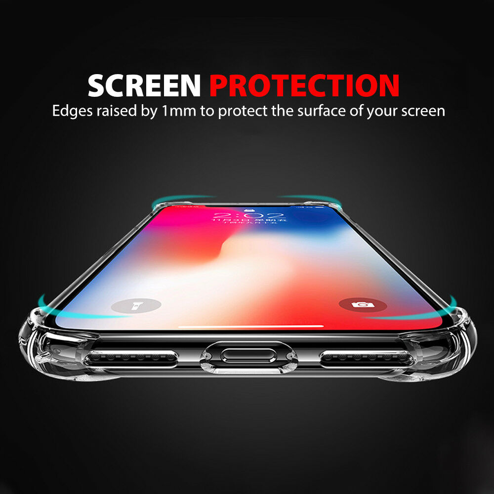 iPhone XR Ultra Clear Shockproof Bumper Back Case Cover