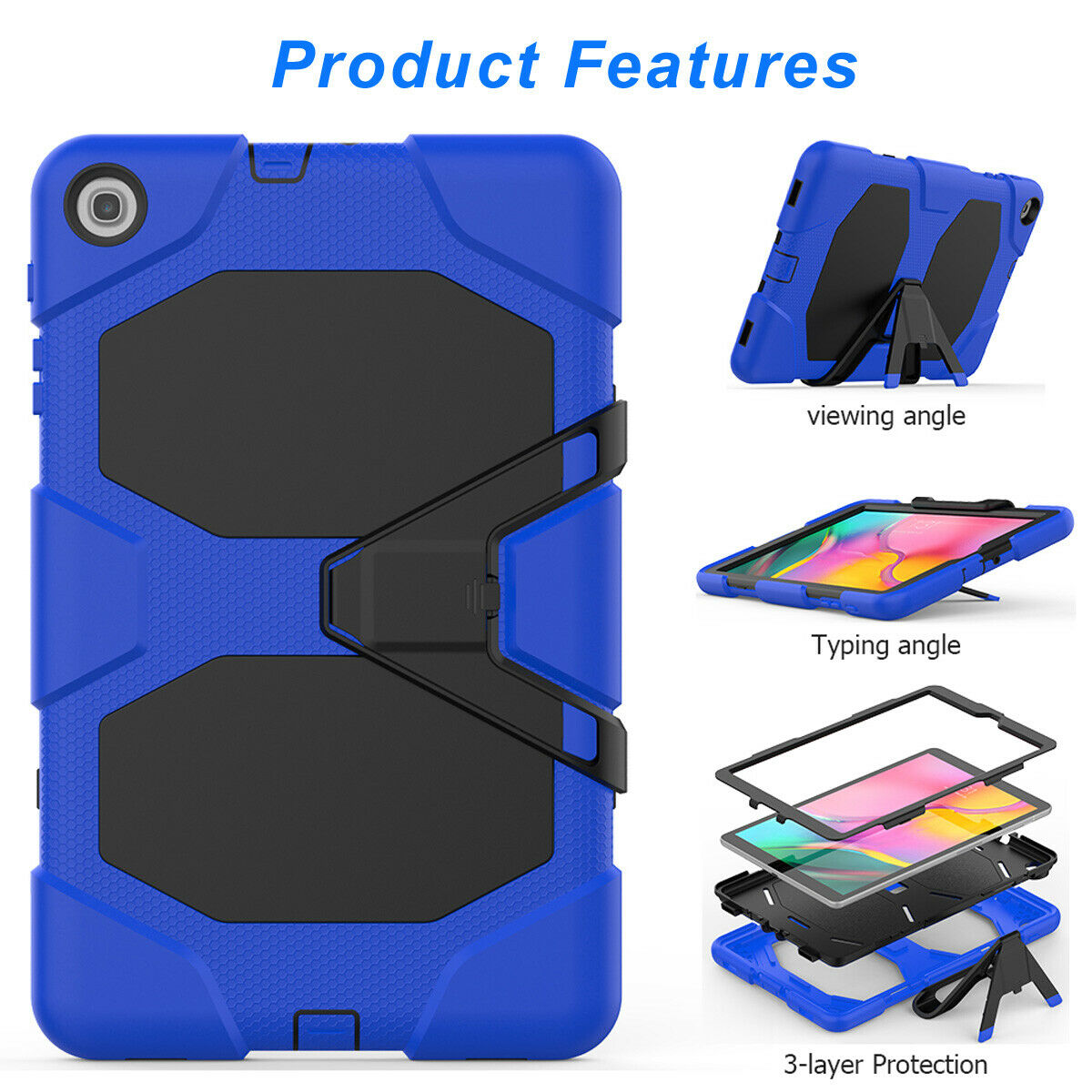 Heavy Duty Shock Proof Case Cover Samsung Galaxy Tab A 8.0'' 2019 T290