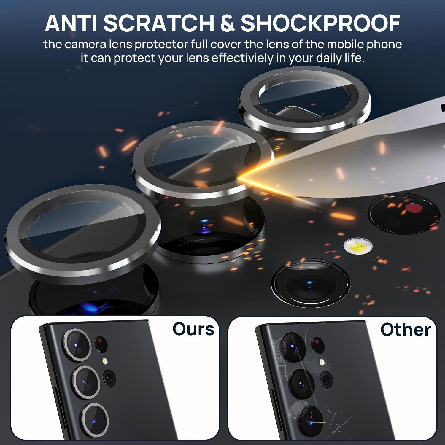 For Samsung Galaxy S24 Plus Ultra 5G Camera Metal Lens Protector