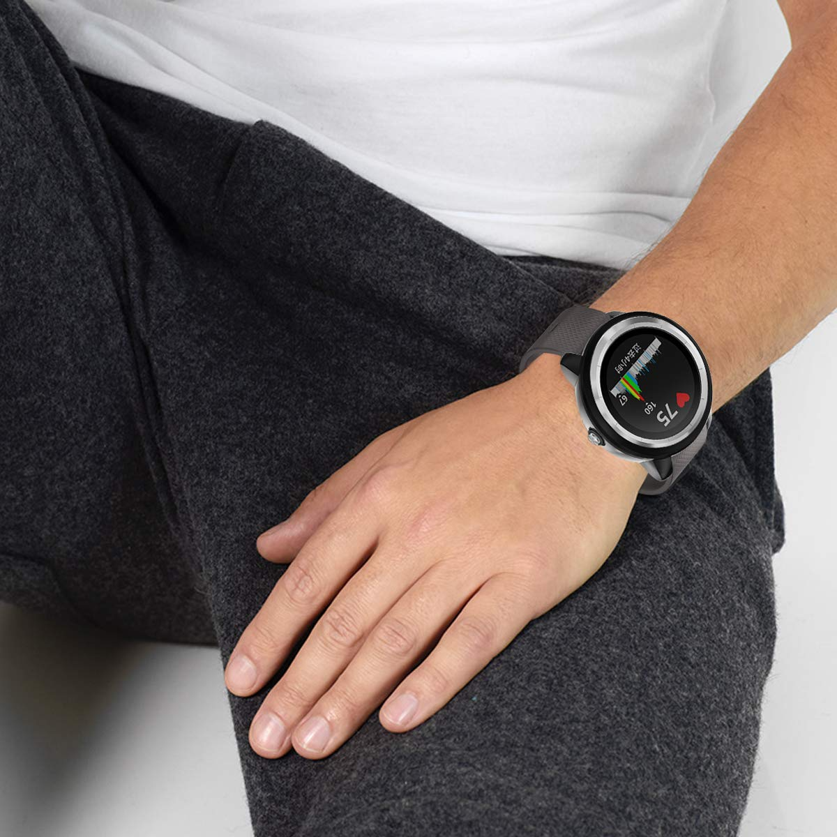 For Garmin Vivoactive 3 Case Cover Shockproof Clear Shell Charging Cable AU