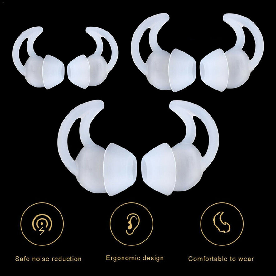 3 Pairs For Bose Earbuds QC20 30 SoundSport Case Earpod Cover Ear Hook Ear Tips