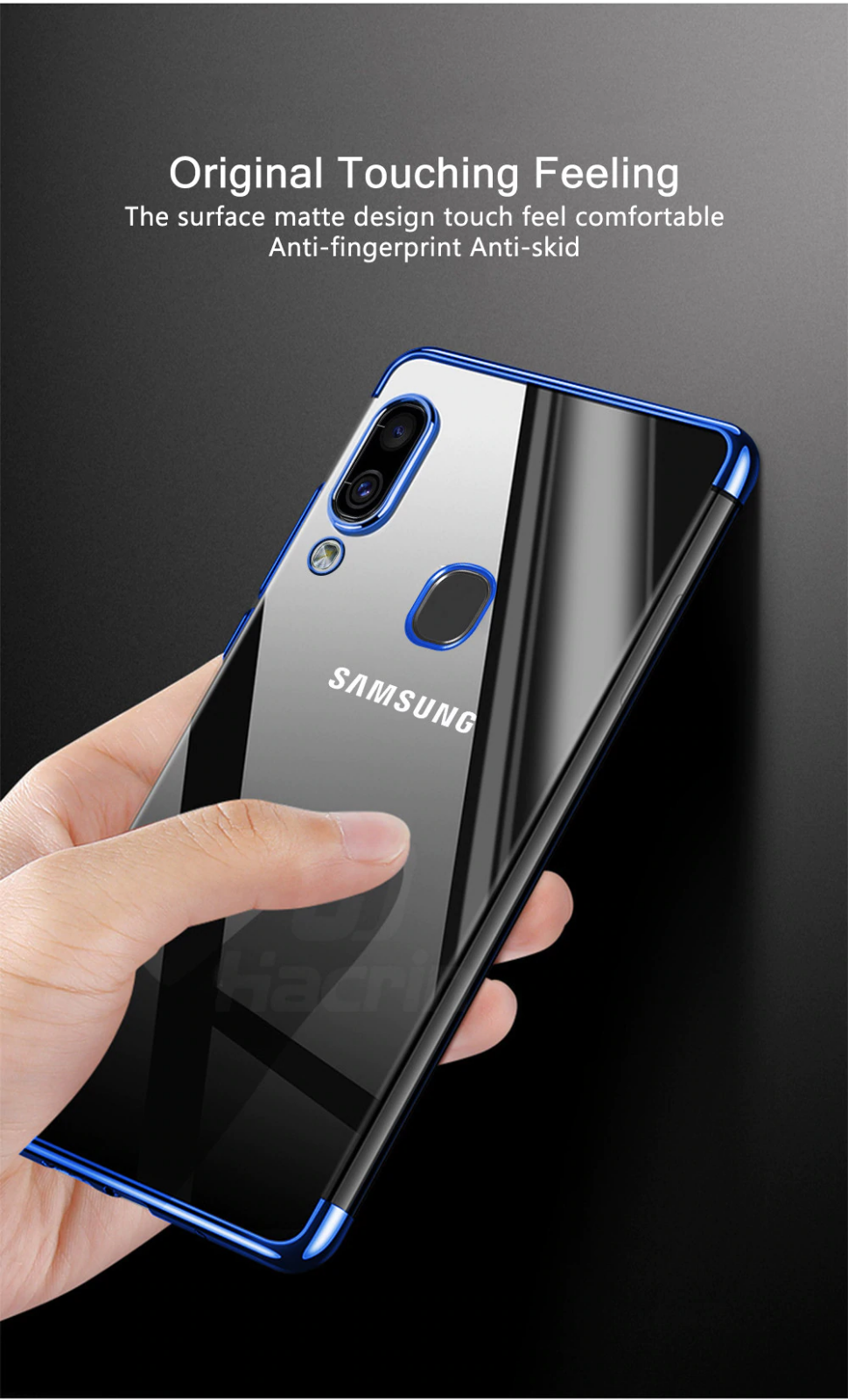 Soft Samsung Galaxy A20 Gel Clear Slim Bumper Protective Case Cover