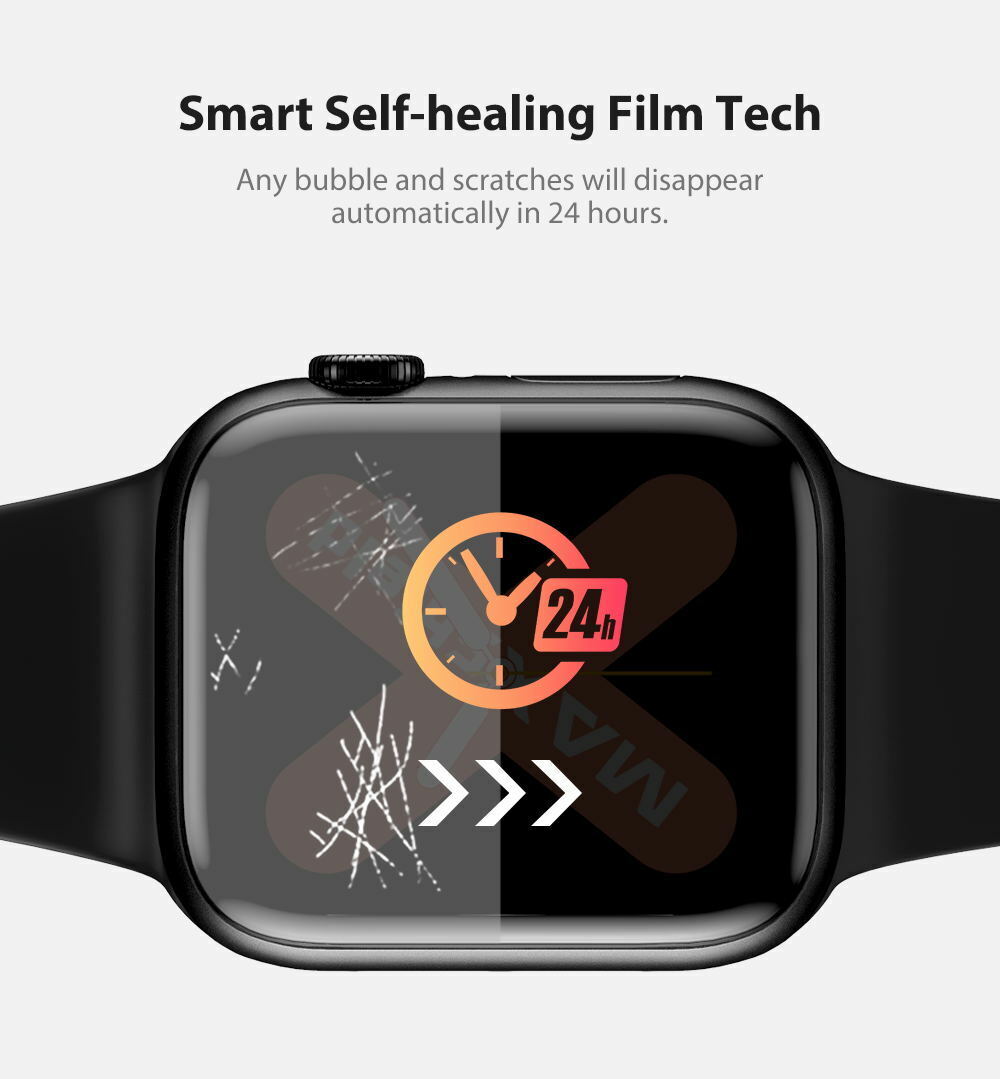 4X For Apple Watch 8 Full Cover HYDROGEL Screen Protector Flim