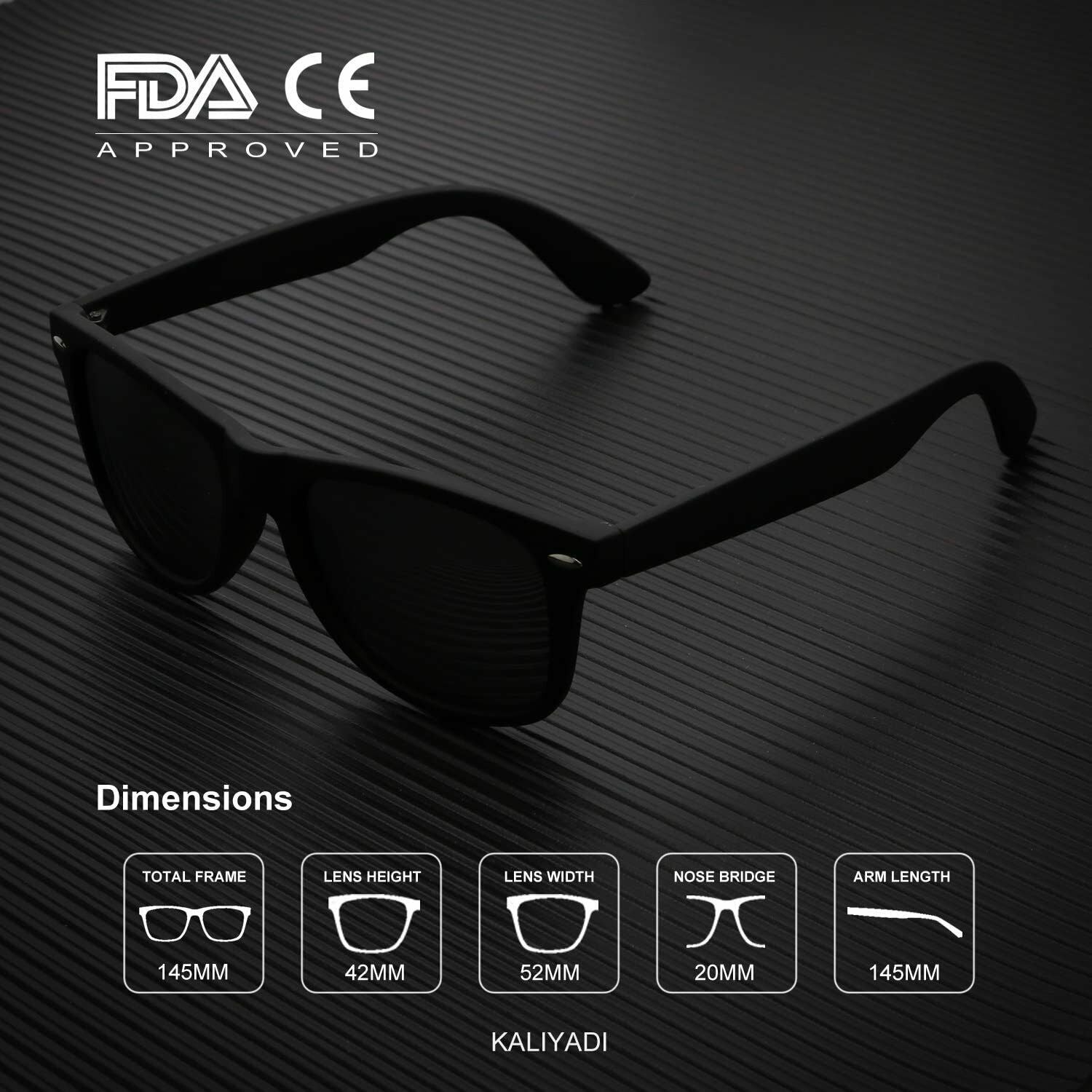 Polarized Mens Sunglasses Polarised Square Frame Sports Driving Glasses