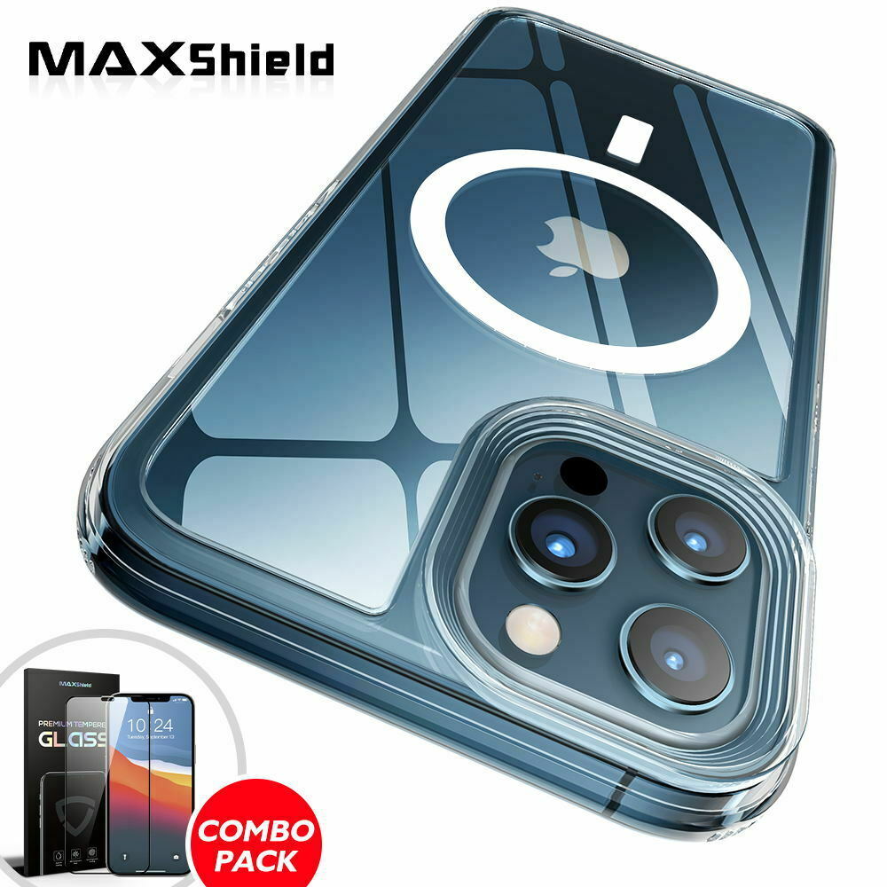 [FULL SET]For iPhone 14 Series Clear Magsafe Magnetic Case Shockproof Cover